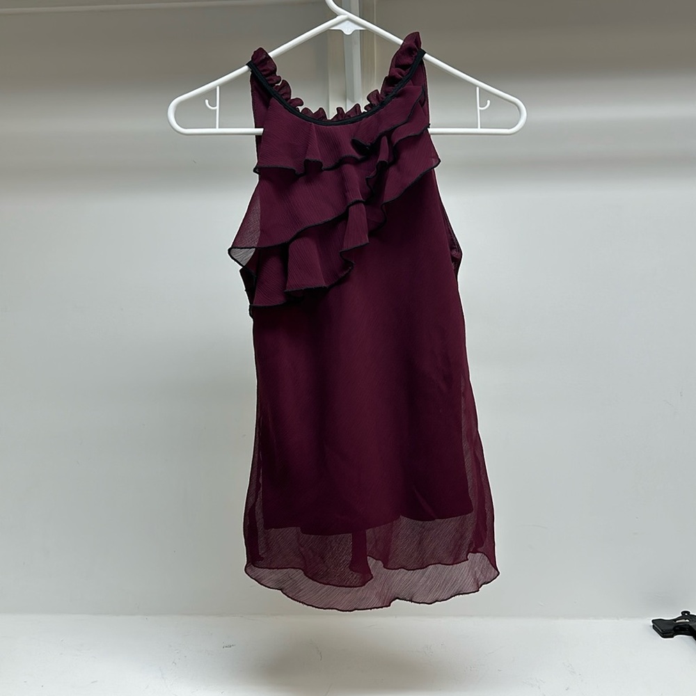 BCX XS wine burgundy top